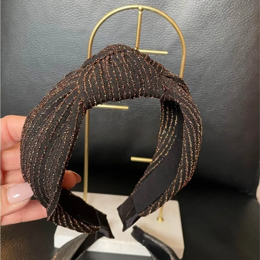 Elegant Set of Gold and Silver Headbands.